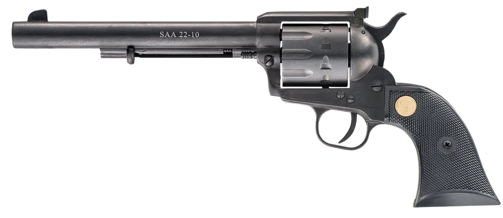Chiappa Firearms CF340170 SAA 1873 .22 LR Revolver, 7.5" Blued Barrel, Black Grip