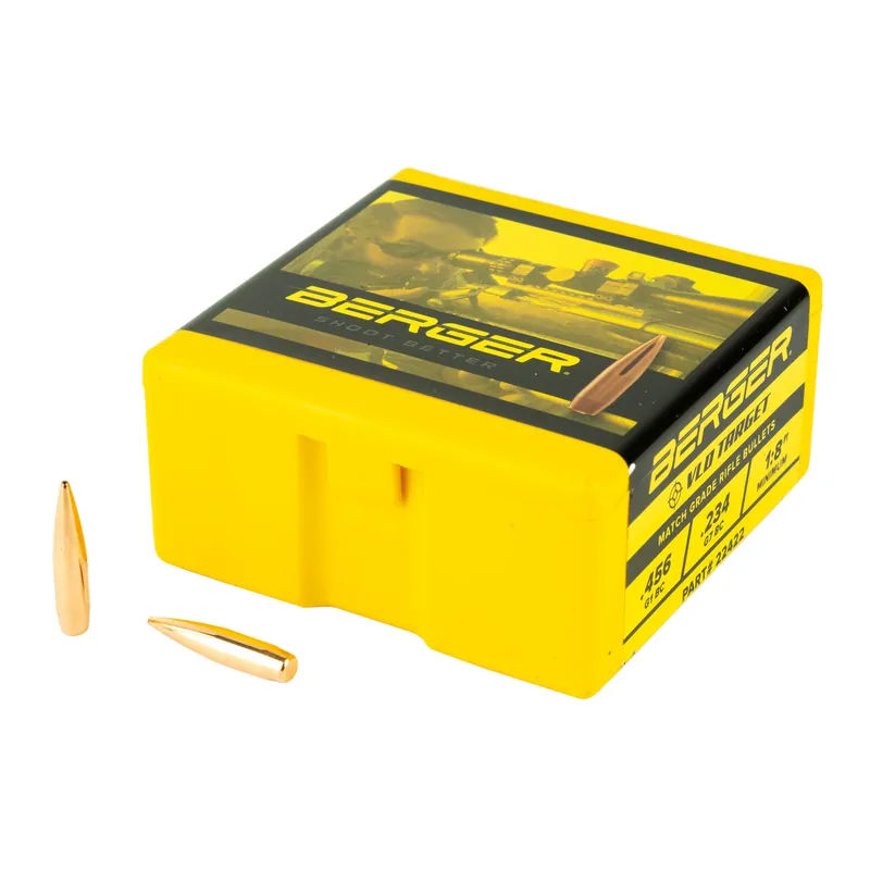 BERGER .224 80 Grain Target VLD Bullets - 100 Count