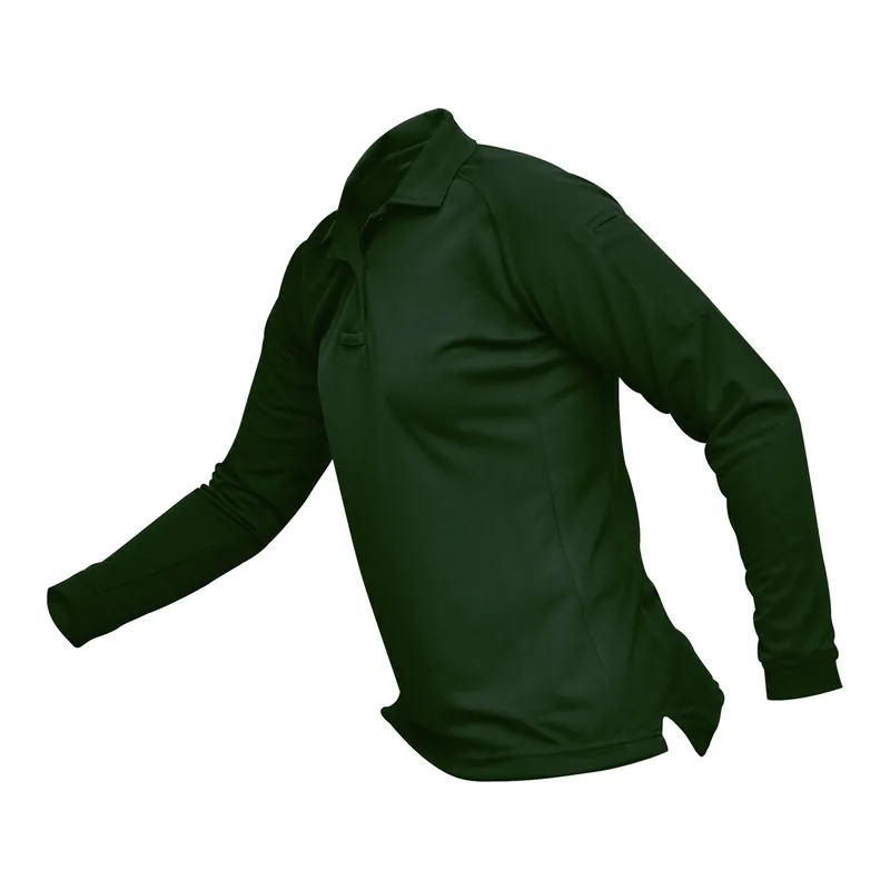VERTX Coldblack Women's Long Sleeve Polo Green Small