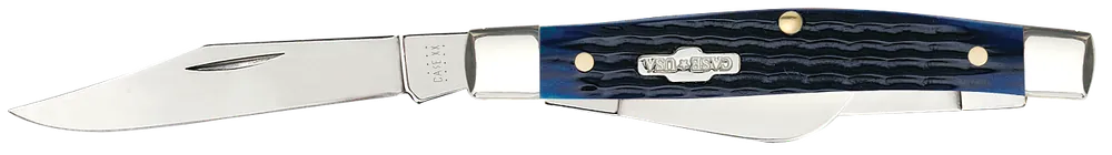 Case 02806 Stockman Folding Knife with Blue Bone Handle and Tru-Sharp Blades