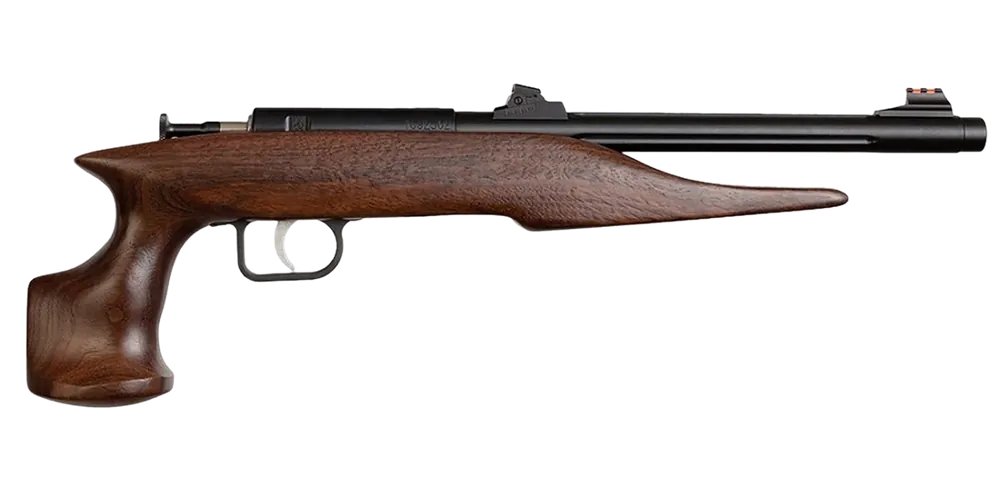 Crickett 41001 Hunter Adult .22 Mag Single Shot Pistol, 9" Threaded Barrel, Walnut Stock