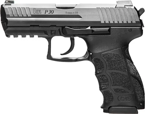 HK P30 V3 9mm Pistol, 3.85" Barrel, 10-Round, Black, DA/SA Trigger