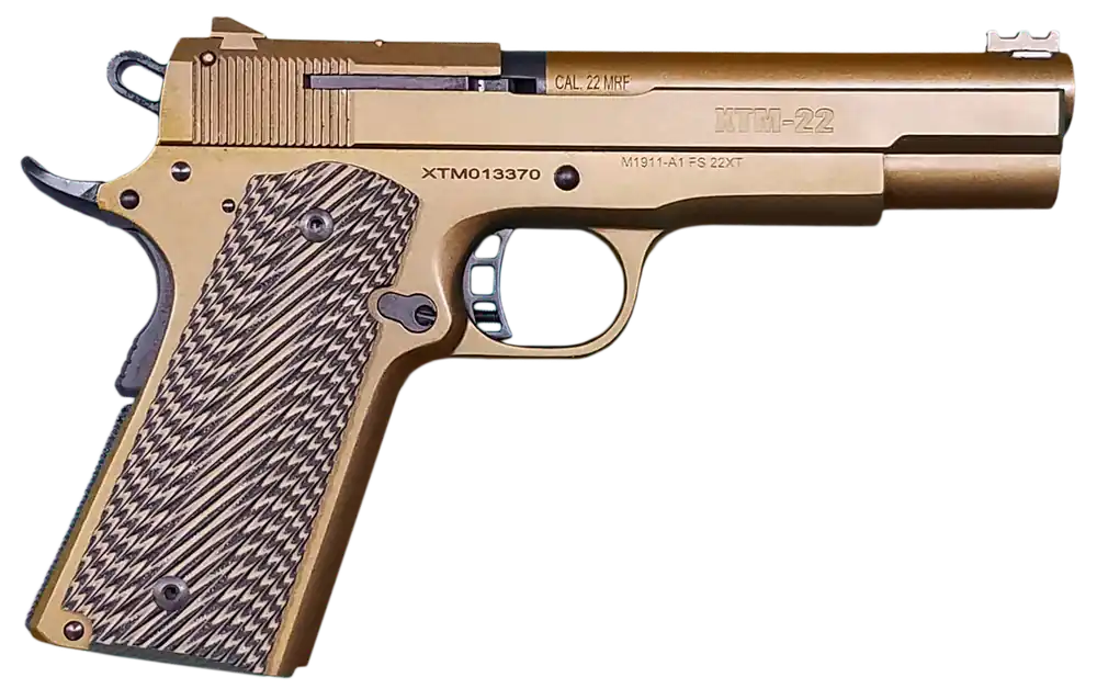 Rock Island 56792 XT Magnum 22 WMR Pistol with Burnt Bronze Finish and G10 Grip