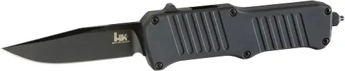 HK Mini Incursion 2.95" OTF Knife with Clip Point and Matte Aluminum Handle