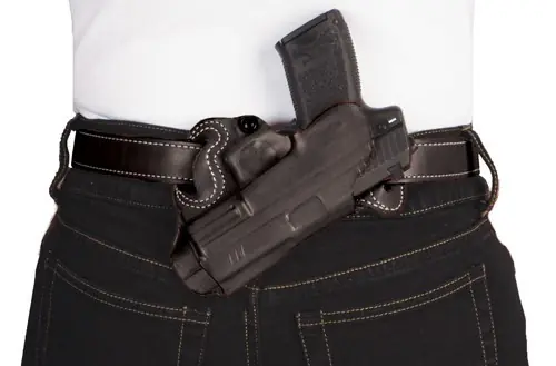 DeSantis Small of Back Holster for Glock 17/19 - Right Hand Leather