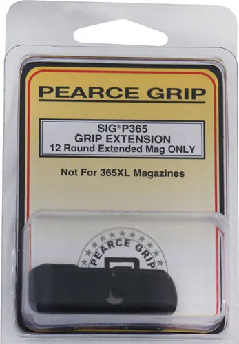 SIG P365 9MM Pearce Grip Extension with Extra 1/4" Extension