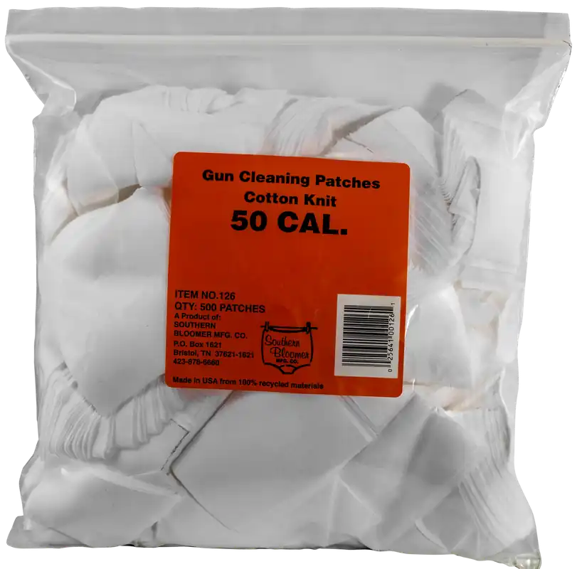 Southern Bloomer 50 Cal Cotton Cleaning Patches - 500 Pack