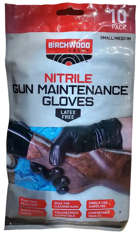 Birchwood Casey Nitrile Gloves LG/XL 10-Pack