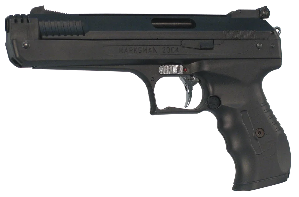 Beeman 2004 P17 Deluxe Air Pistol .177 Caliber with Black Polymer Frame and Finger Grooved Rubber Grips