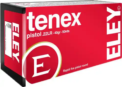 ELEY Tenex Pistol .22LR 40GR Round Nose 50rd Box