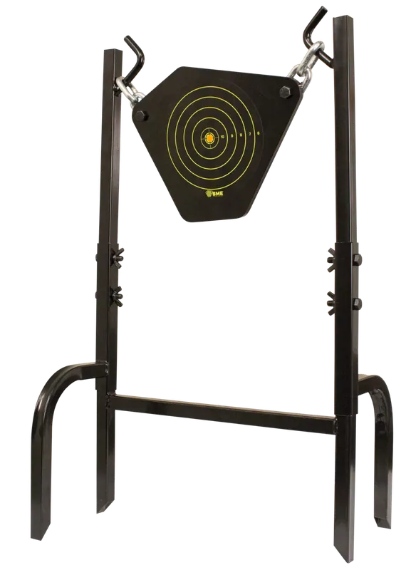 SME 95GNG Heavy Duty 9.50" Handgun/Rifle Bullseye Target - Black 10MM NM500 Steel