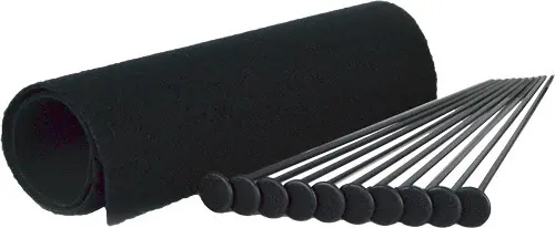 Small Rifle Rod Kit: RIFLE RODS .22 Cal 19"x15" GSS, 10 Black