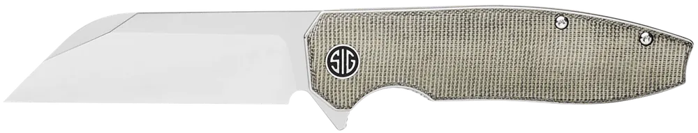 Sig Sauer KA7SG Karak Folding Knife with Black PVD Nitro-V Blade and Green Micarta Handle
