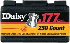 Daisy .177 Flat Head Pellets - 250 Count Belt Pack, 12 Pack Case