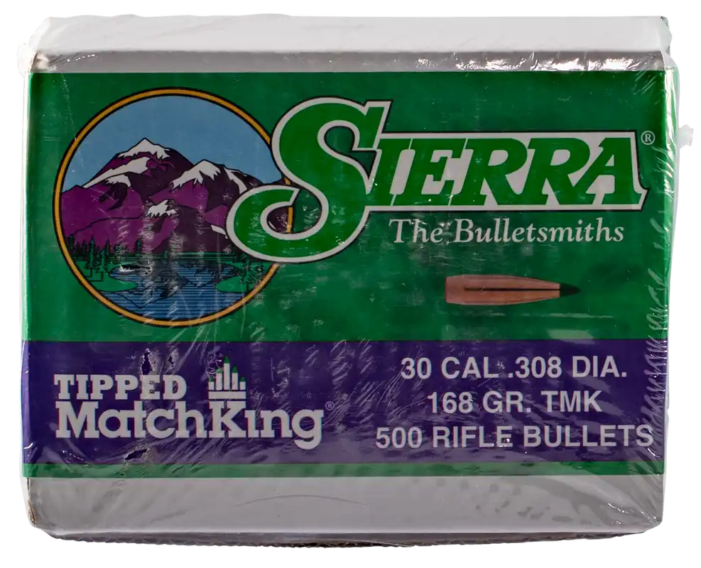 Sierra 7768C 30Cal 168gr Tipped MatchKing Bullets 500/Box