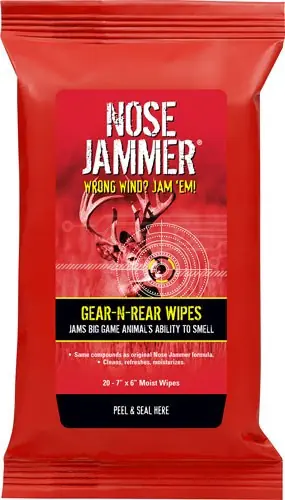 Nose Jammer Gear and Rear Wipes 7"x6" - 20 Pack