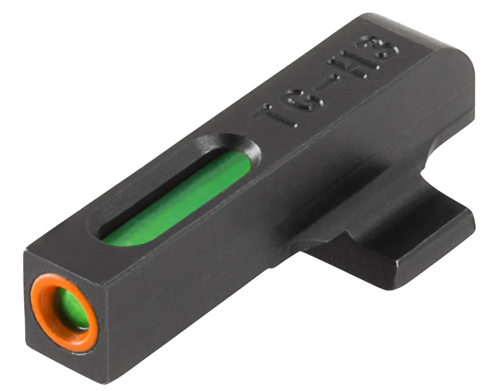 TruGlo TFX Pro Tritium & Fiber Optic Front Sight - Black/Green with Orange Outline