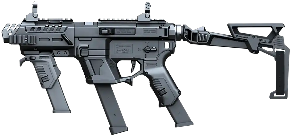 Recover Tactical P-IX+MG PG9 SR20 Metal Front Guard Folding Brace - Black