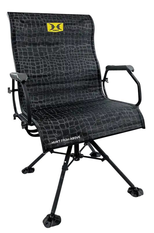 Hawk HWK-3115 Big Denali Folding Blind Chair - Black Mesh