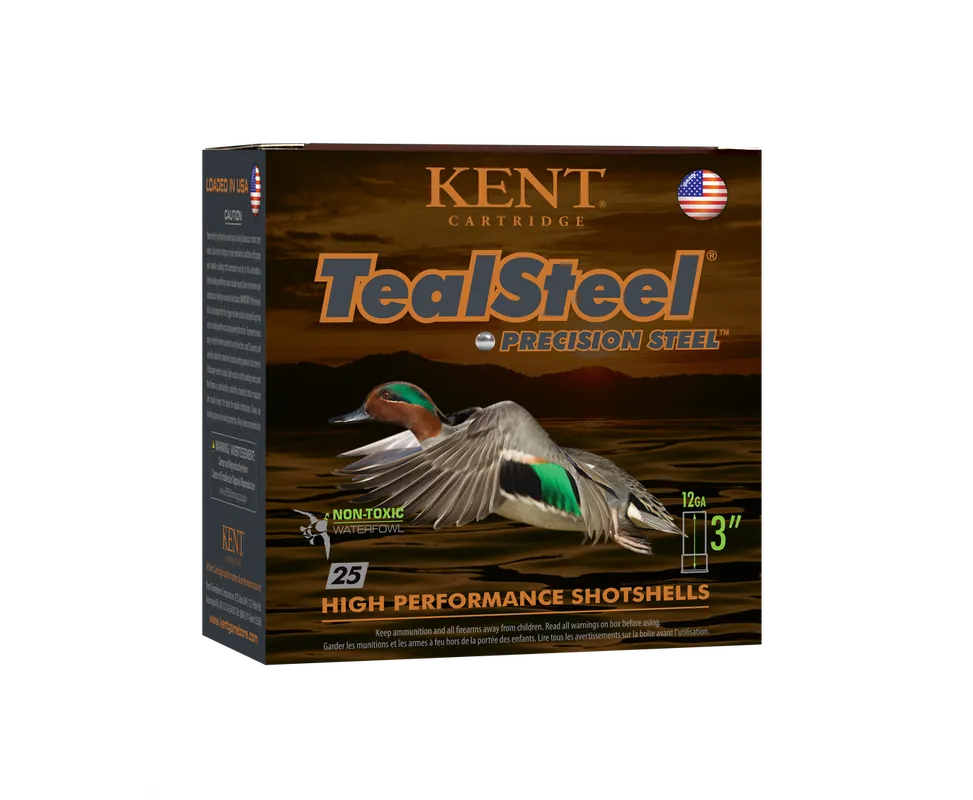 Kent Cartridge TealSteel 12 Gauge 3" 1 1/4oz #5 Shot 25 Rounds