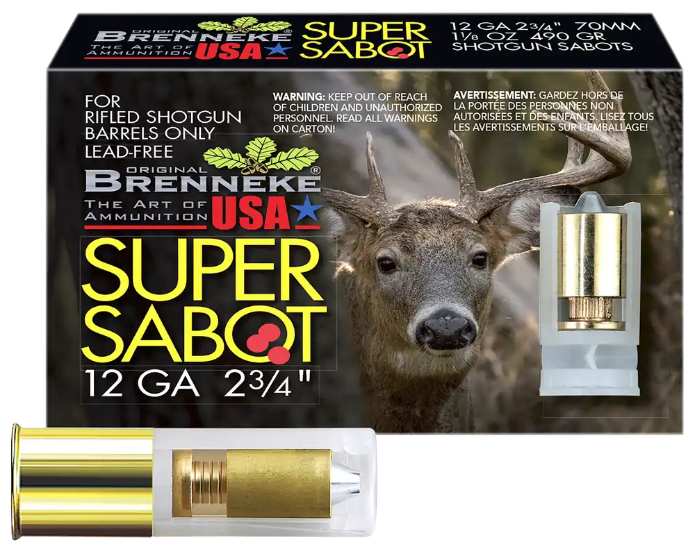 Brenneke SL122SUS SuperSabot 12 Gauge 2.75" Sabot Slug 5-Pack