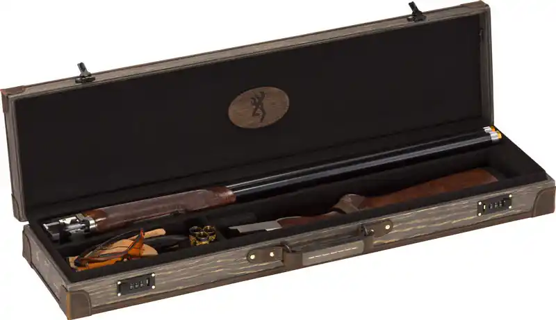 32" Dark Madera Wood Grain Browning Luggage Case for O/U & BT