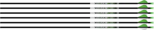 Easton Axis 5mm 340 Arrows - 6-Pack with 2" Blazer Vanes