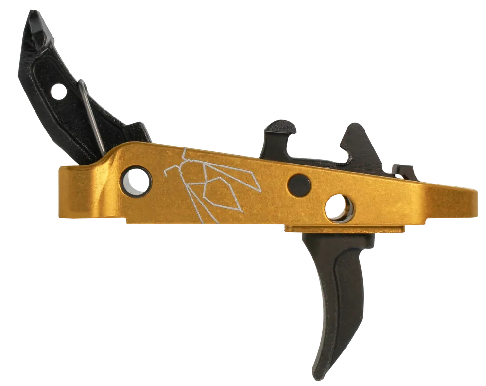 CMC Yella Jacket Combat Trigger Group 2.0 - Single-Stage Curve, 2.50 lbs Draw Weight, Black/Yellow