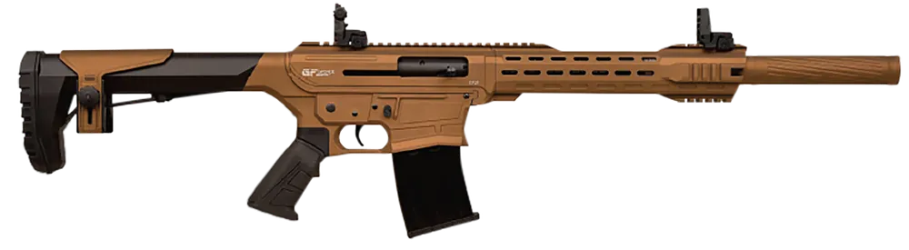 Gforce Arms GF2512BNZ 12 Gauge Semi-Auto Shotgun with Bronze Cerakote Finish and Adjustable Stock