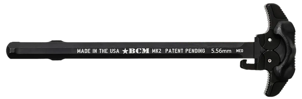 BCM GFHMK2MEDAMBI Ambidextrous MK2 AR-15 Charging Handle - Black 7075 T-6 Aluminum