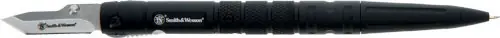 7.6" Aluminum Black S&W Folding Pen Knife with 1.6" Blade