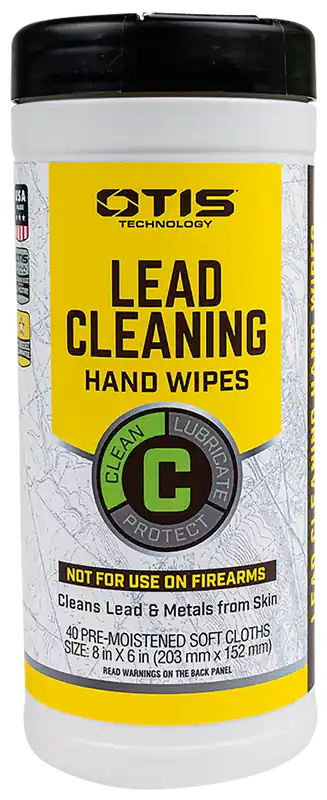 Otis FG40CLRW Lead & Metal Cleaning Wipes - 40 Count Can
