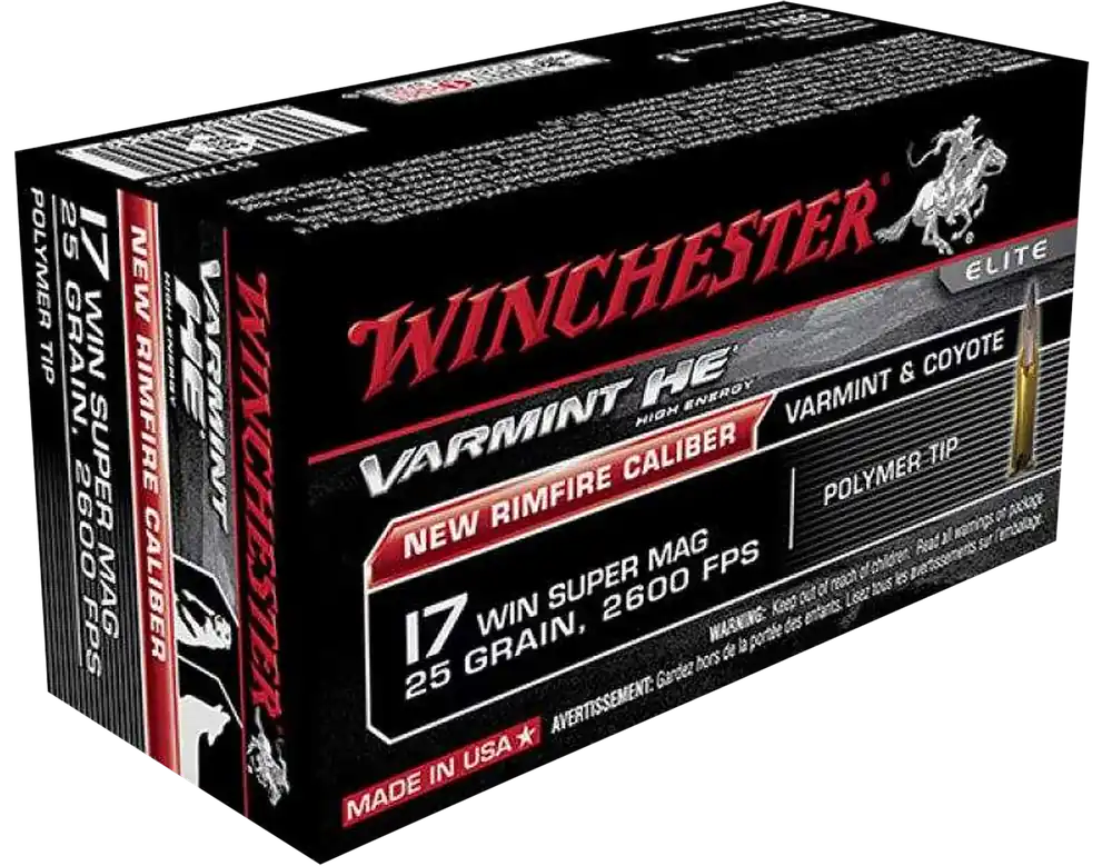 Winchester Super X 17WSM 25gr JHP Ammo - 50 Rounds per Box