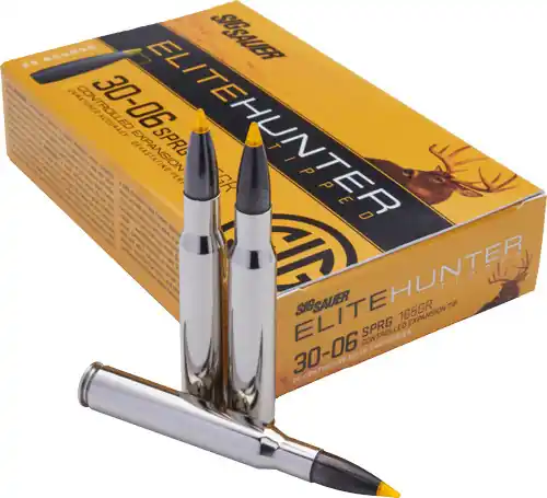 SIG 30-06 165GR Elite Tipped Hunting Ammo - 20 Rounds per Box, 10 Boxes per Case