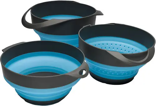 Flat Pack Bowl Combo with Small & Large Bowl/Strainer