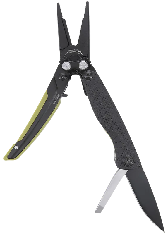 SOG Aegis MT Folding Knife - Black/Moss, 4.60" CRYO 440 SS Blade, GRN Handle