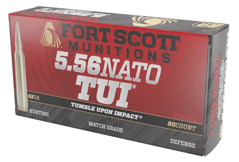 Fort Scott Munitions 5.56 NATO 62gr TUI Solid Copper Ammo