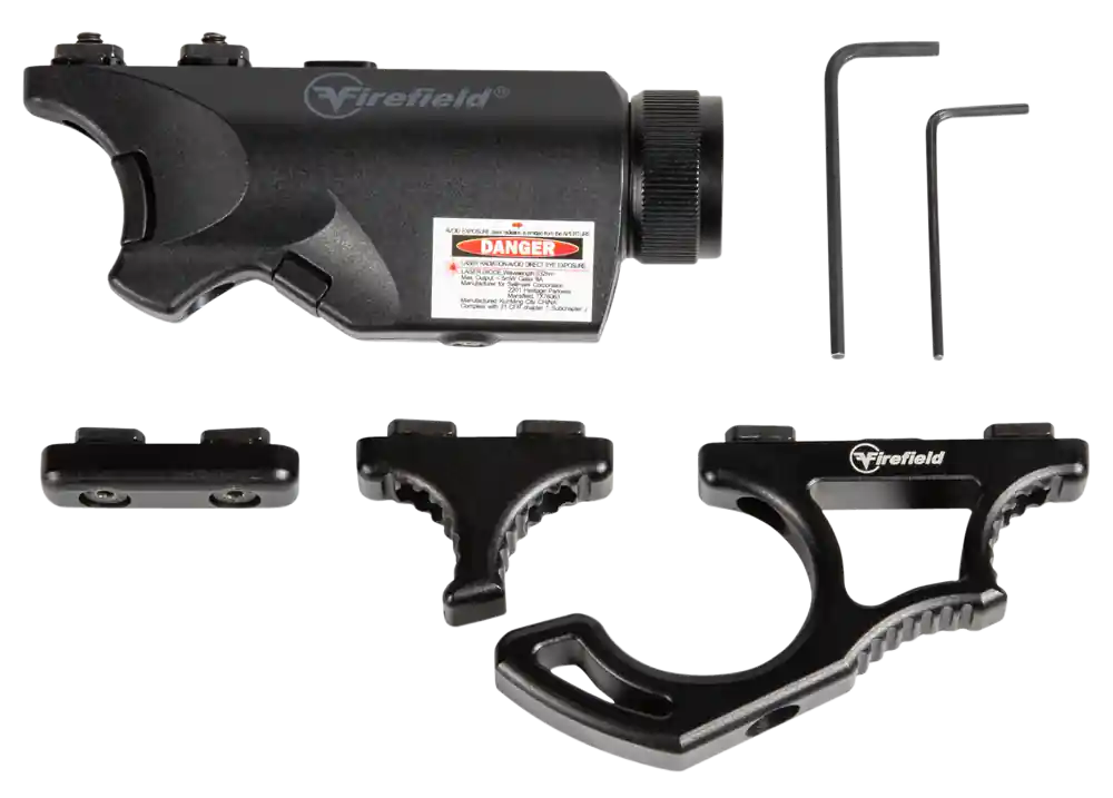 Firefield Rival XL Foregrip Flashlight & Red Laser Combo - Matte Black, 75/150 Lumens LED
