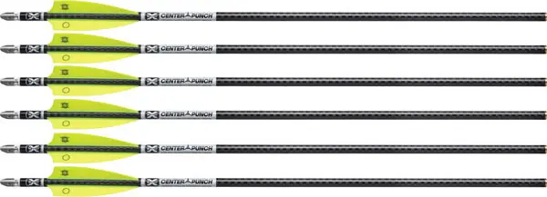 TenPoint Evo-X Center Punch Alpha Nock HP 20" Crossbow Arrows - 6 Pack