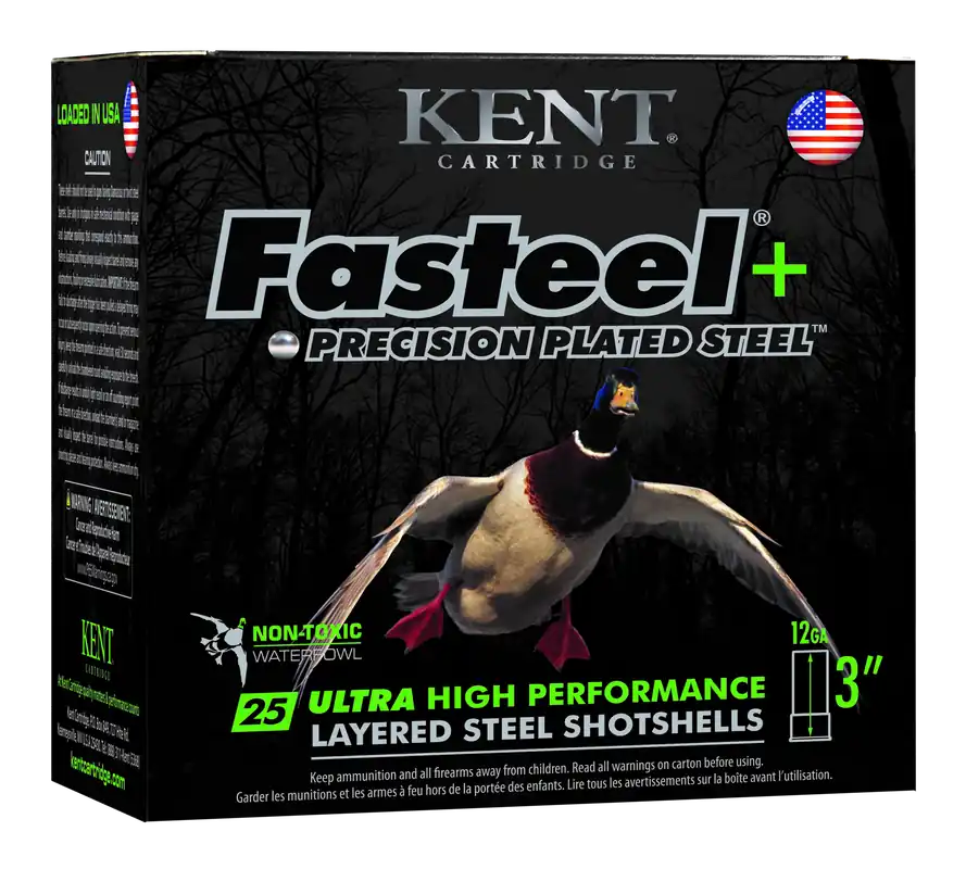 Kent Cartridge Fasteel+ 12 Gauge 3" 1 1/4 oz 4/6 Shot - 25 Box/10 Case
