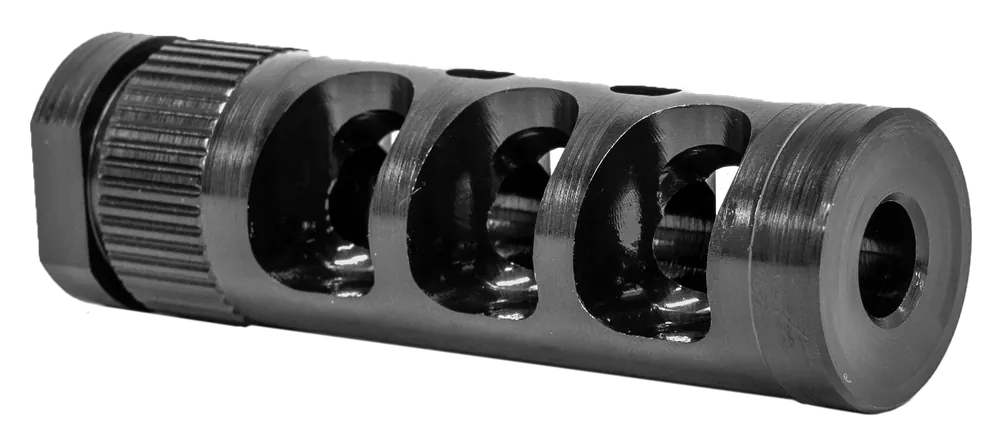 GrovTec US Inc GTHM316 G-Comp Black Nitride Steel Muzzle Brake 5/8"-24 Threads for .308 Caliber