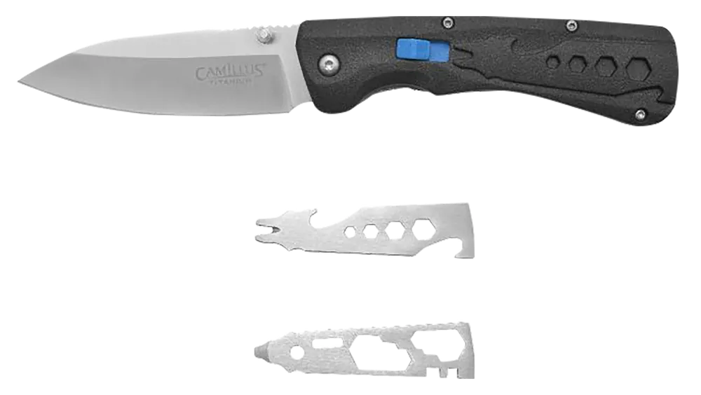Camillus 19368 Inject Folding Knife with D2 Steel Blade and Carbon Fiber Handle