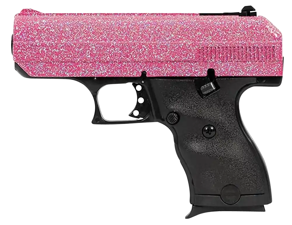Hi-Point C9 9mm Pistol with Pink Sparkle Slide and Black Polymer Frame