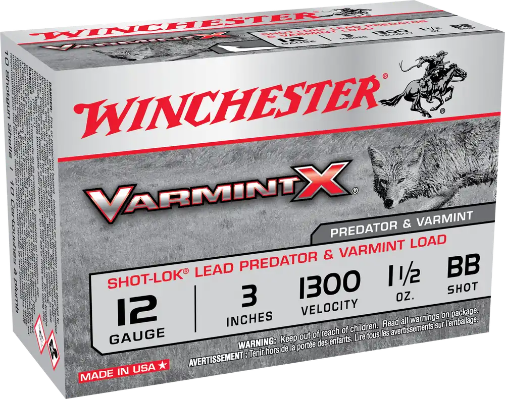 Winchester Ammo X123VBB Varmint X Shot-Lok 12 Gauge 3" BB Shot 10/Box