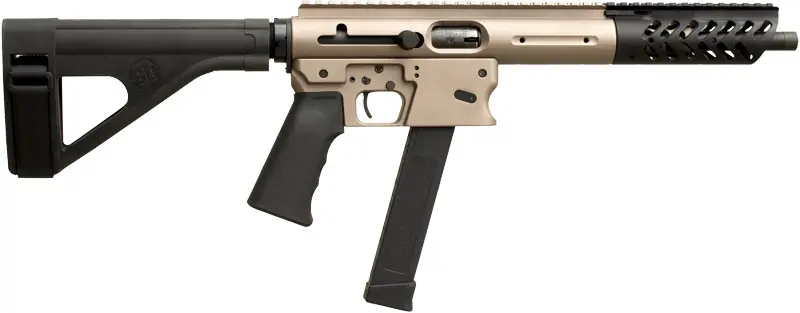10.25" TB 33RD Dark Earth Aero Survival 9mm Pistol with Brace