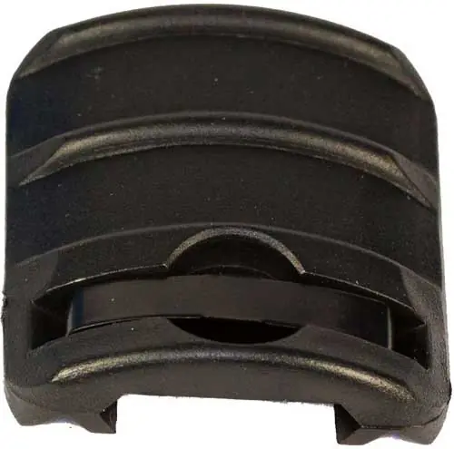 2" Black Handguard Rail Cover - Single Pack