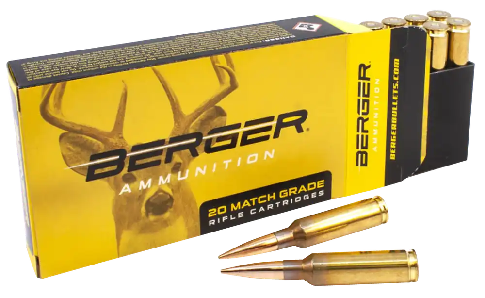 Berger Bullets 6.5 Creedmoor 156gr Hybrid Target Rifle Ammo - 20/Box, 10/Case