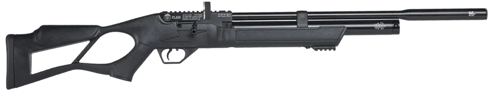 Hatsan Flash QE .22 Cal Air Rifle with Quiet Energy and Synthetic Thumbhole Stock