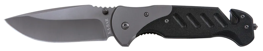 Ka-Bar 3085 Coypu Folding Knife with Glass Breaker and Seat Belt Cutter