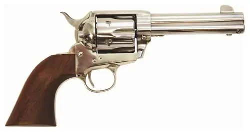 Cimarron Frontier 4.75" Stainless Walnut .45 LC Revolver